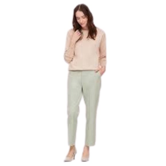 🔴 Uniqlo SMART ANKLE PANTS (2way Stretch) Mint Green Size XXS - Picture 3 of 11